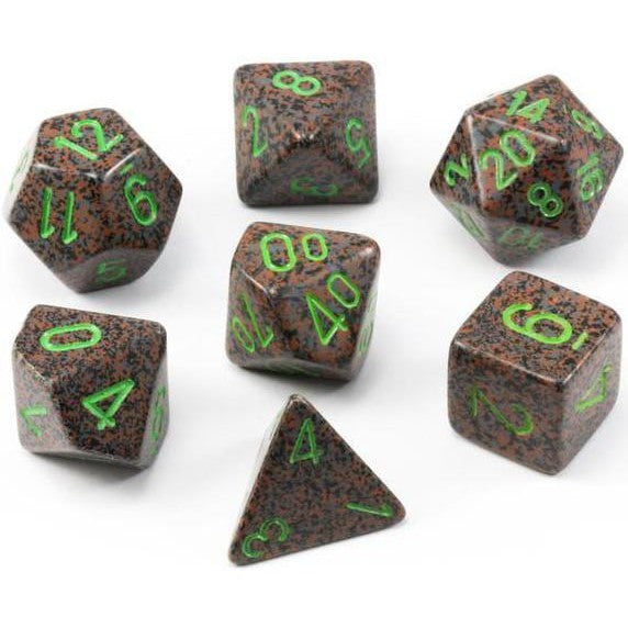 7 Polyhedral Dice Set Speckled Earth - CHX25310