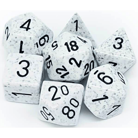 7 Polyhedral Dice Set Speckled Arctic Camo - CHX25311