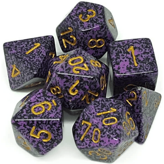 7 Polyhedral Dice Set Speckled Hurricane - CHX25317