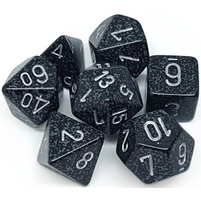 7 Polyhedral Dice Set Speckled Ninja - CHX25318