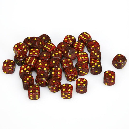 36 D6 Speckled 12mm Dice Mercury - CHX25923