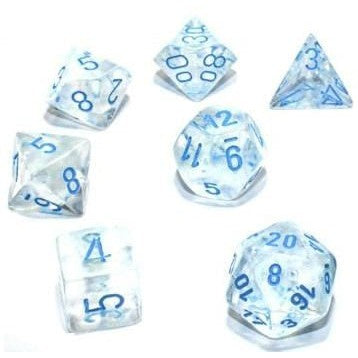 7 Polyhedral Dice Set Borealis Luminary Icicle / Light Blue - CHX27581