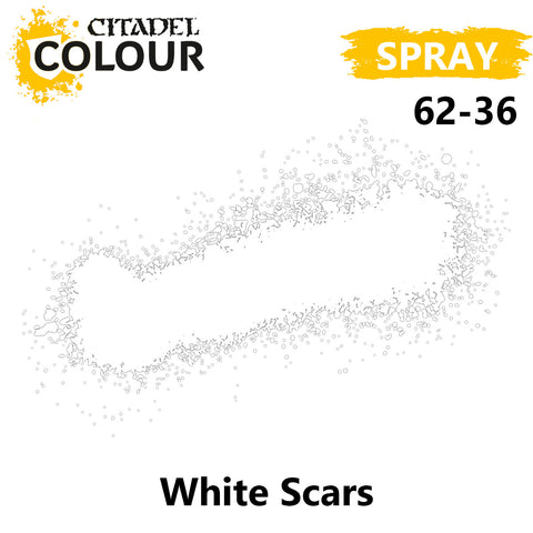 CITADEL COLOUR WHITE SCAR MODEL SPRAY PAINT NEW