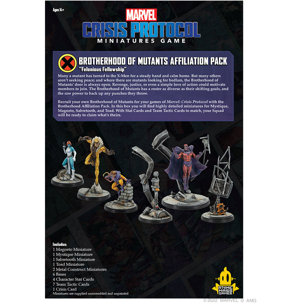 Marvel Crisis Protocol - Brotherhood of Mutants Affiliation Pack ( CP140 )