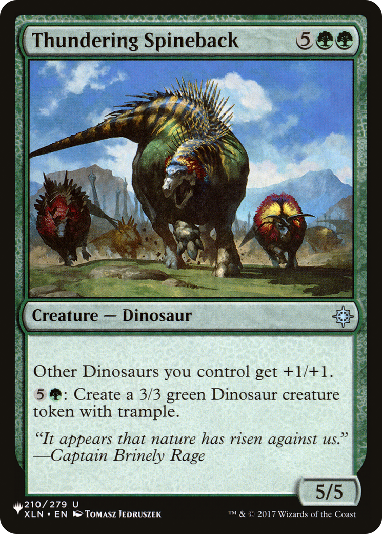 Thundering Spineback [The List Reprints]