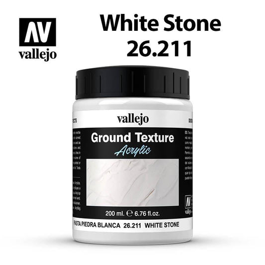 Vallejo Diorama Ground Texture - White Stone 200ml - Val26211