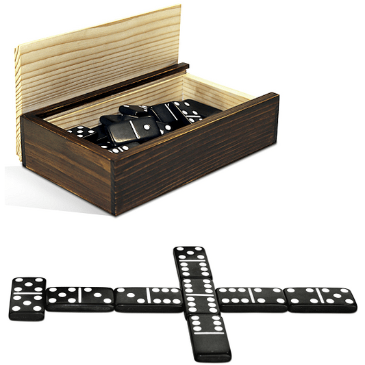 Dominoes in Wood Box (WE37)