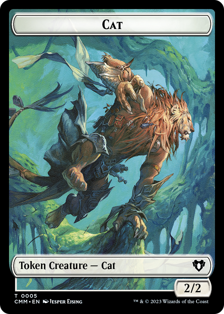 The Monarch // Cat (0005) Double-Sided Token [Commander Masters Tokens]