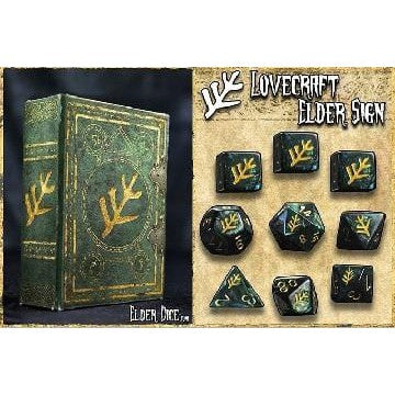 Elder Dice - 9 Polyhedral Dice Set The Elder Sign ( EDP-L02 )