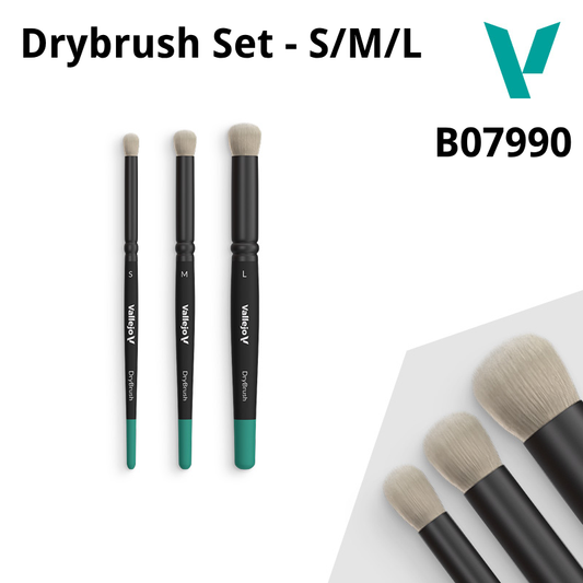 Vallejo Brush Set - Drybrush Set - S/M/L (B07990)