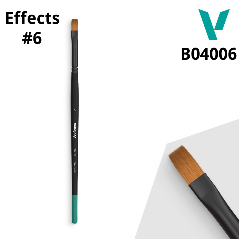 Vallejo Brush - Flat Effects Brush Size 6 (B04006)