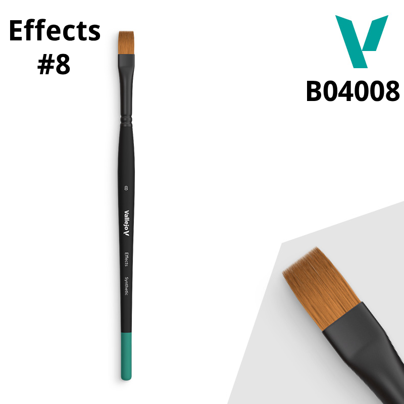 Vallejo Brush - Flat Effects Brush Size 8 (B04008)