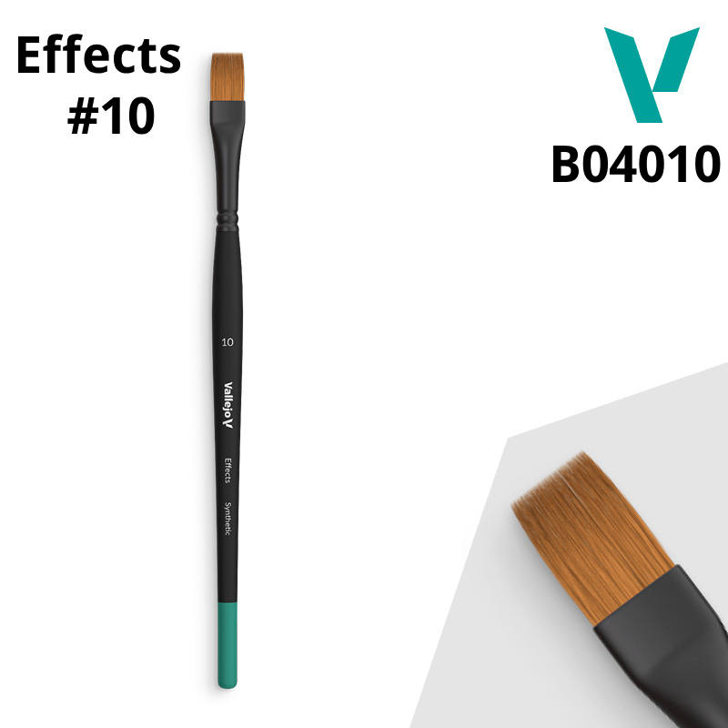 Vallejo Brush - Flat Effects Brush Size 10 (B04010)