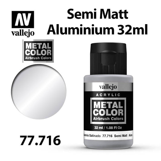 Vallejo Metal Color - Semi Matt Aluminium - Val77716