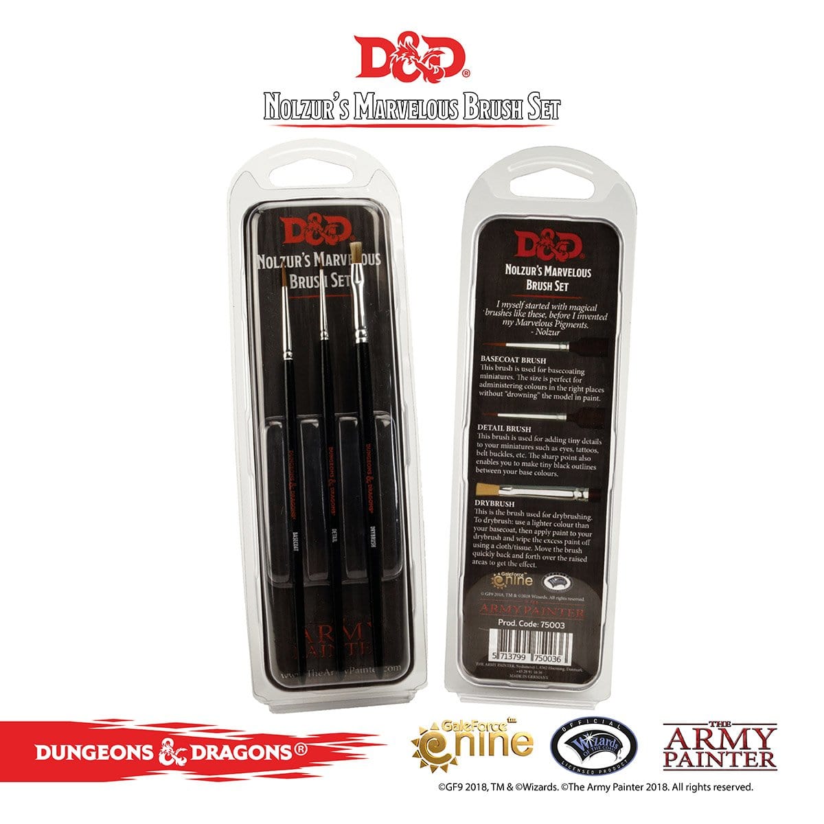 Army Painter D&D Nolzur's Marvelous Brush Set ( 75003 )