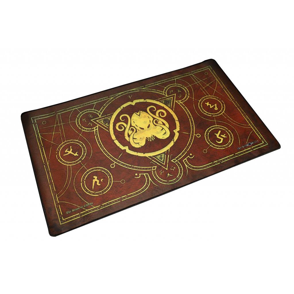 Infinite Black Premium Stitched Edge Playmat - The Brand of Cthulhu