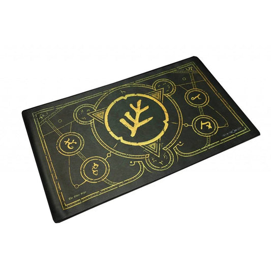 Infinite Black Premium Stitched Edge Playmat - The Elder Sign