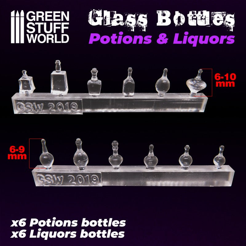 GSW Potions and Liquor Bottles Resin Set (2201)