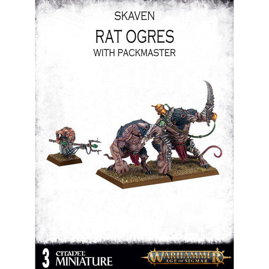 Skaven Rat Ogres with Packmaster ( ISLB-03 ) - Used