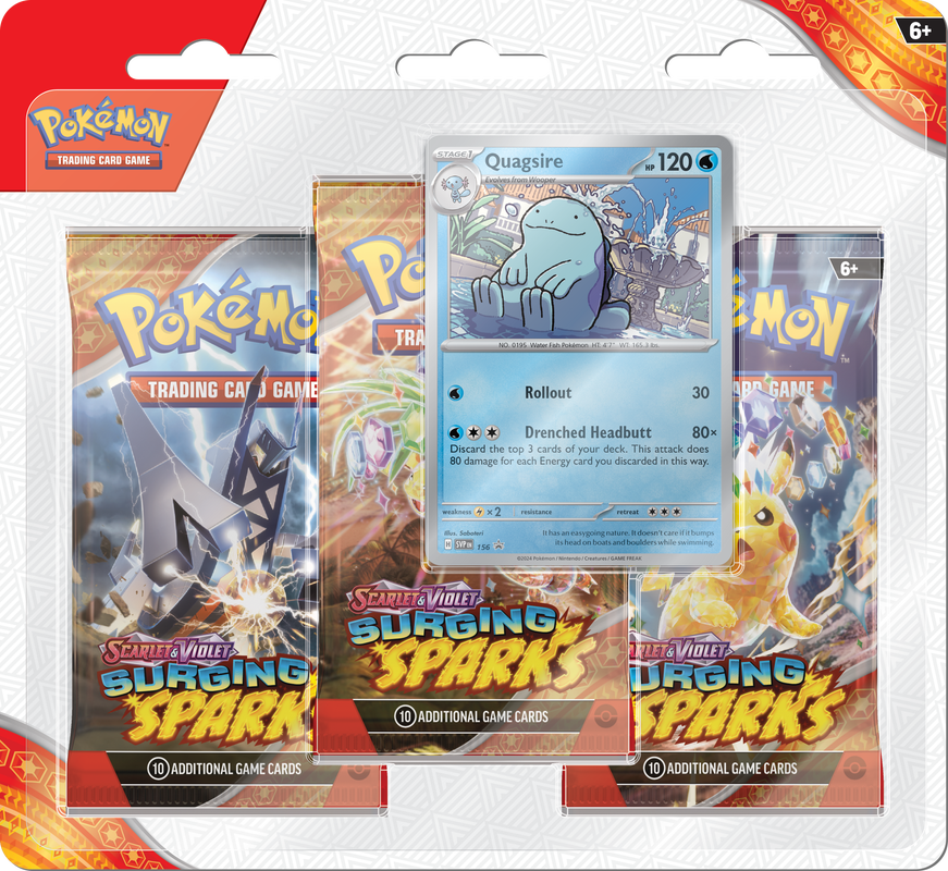 Pokemon Blister 3 Pack - Scarlet & Violet : Surging Sparks (SV8)