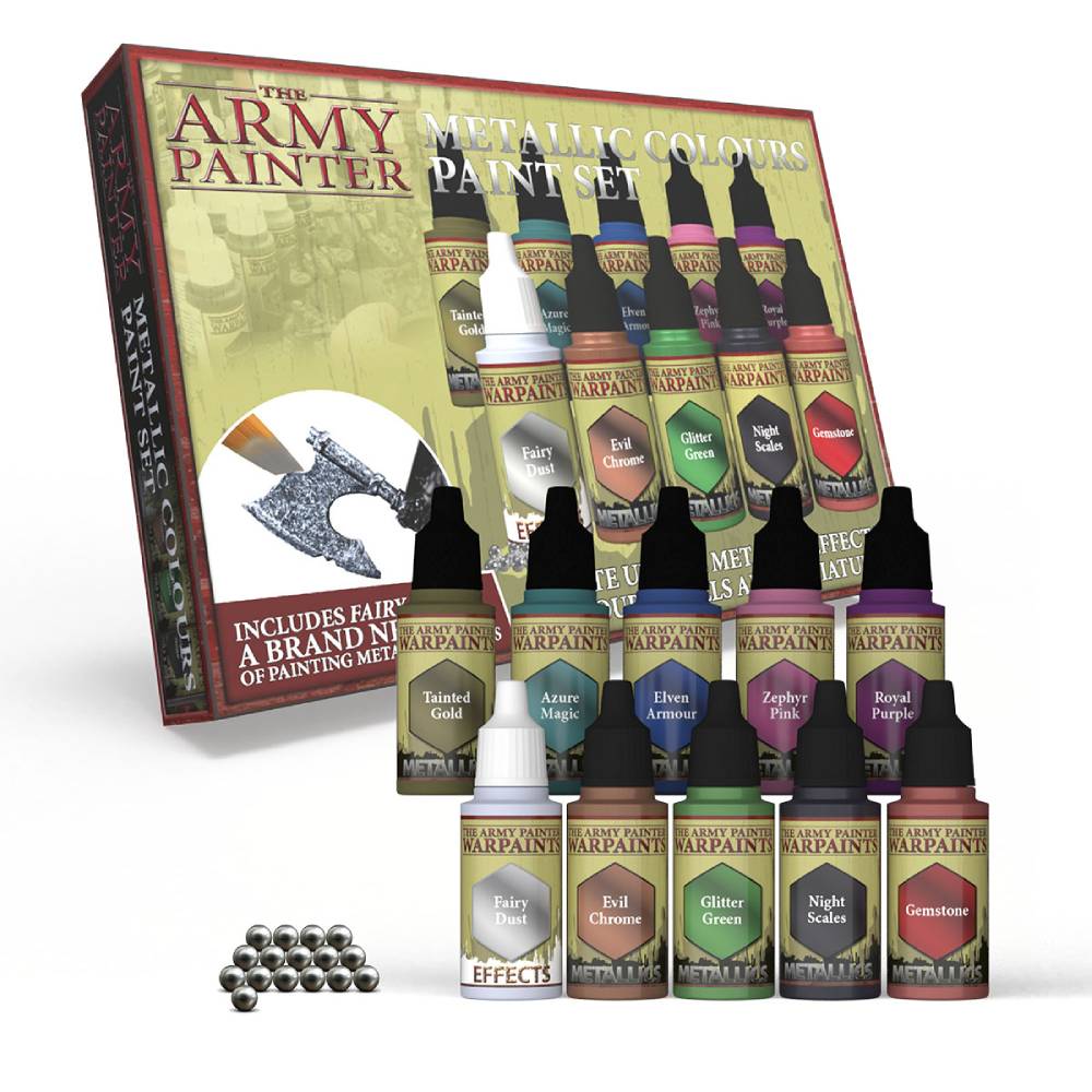 Army Painter Warpaints Metallics Colours Paint Set ( WP8048 )