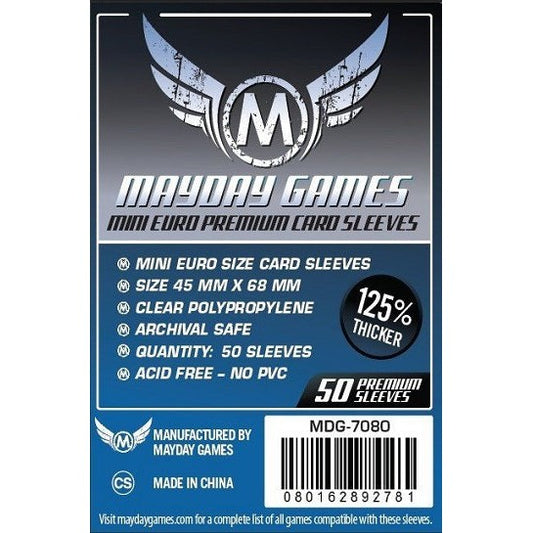 Mayday Games Premium Mini Euro 45mm x 68mm 50 ct