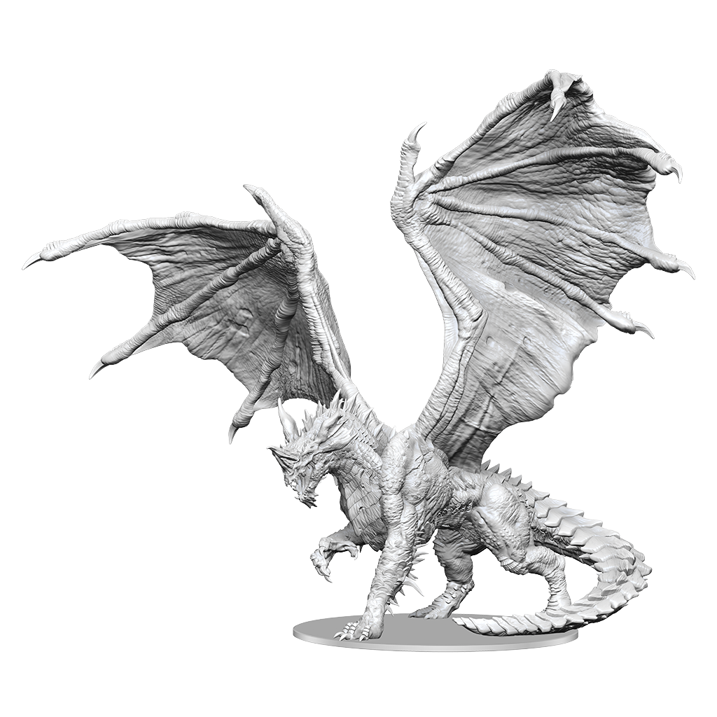 D&D Unpainted Minis - Adult Blue Dragon (90603)