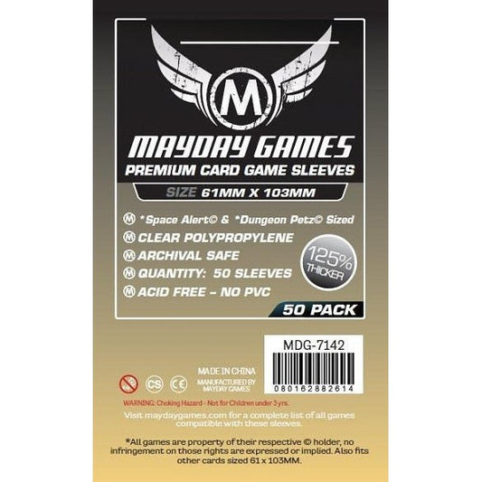 Mayday Games Premium Space Alert 61mm x 103mm 50 ct