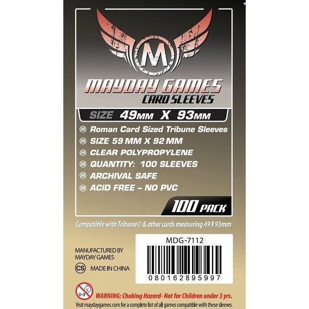 Mayday Games Premium Tribune 49mm x 93mm 50 ct