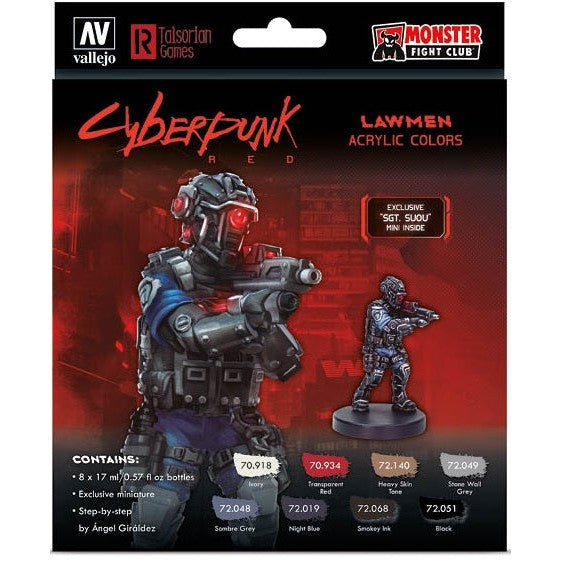 Cyberpunk Red - Lawmen Acrylic colors