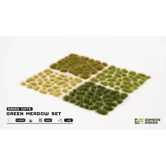 Gamers Grass Tuft - Green Meadow Set (GGSET-GM)