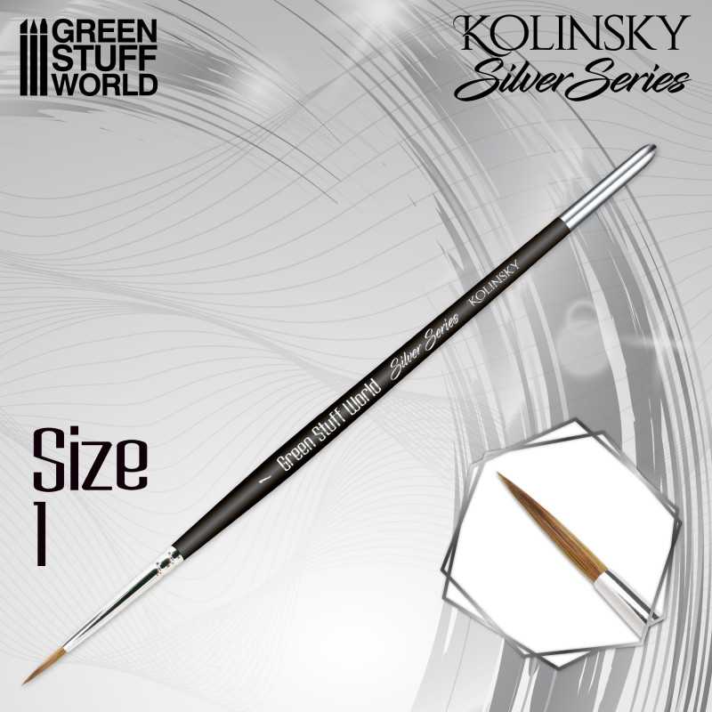 GSW Brushes - Silver Series Kolinsky #1