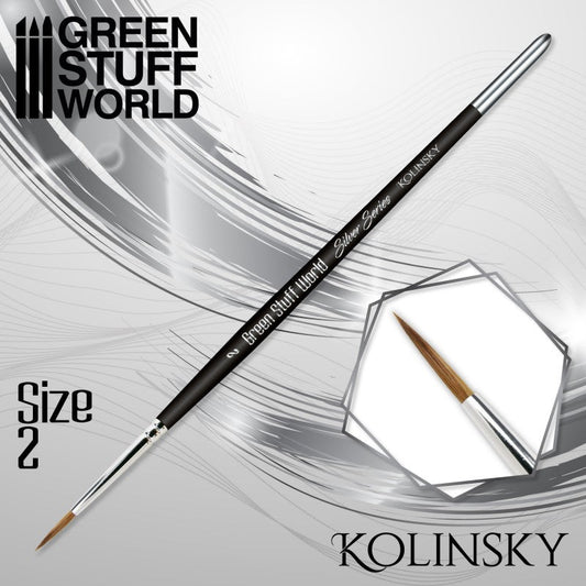 GSW Brushes - Silver Series Kolinsky #2 (2355)