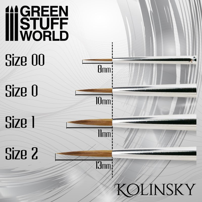 GSW Brushes - Silver Series Kolinsky #2 (2355)