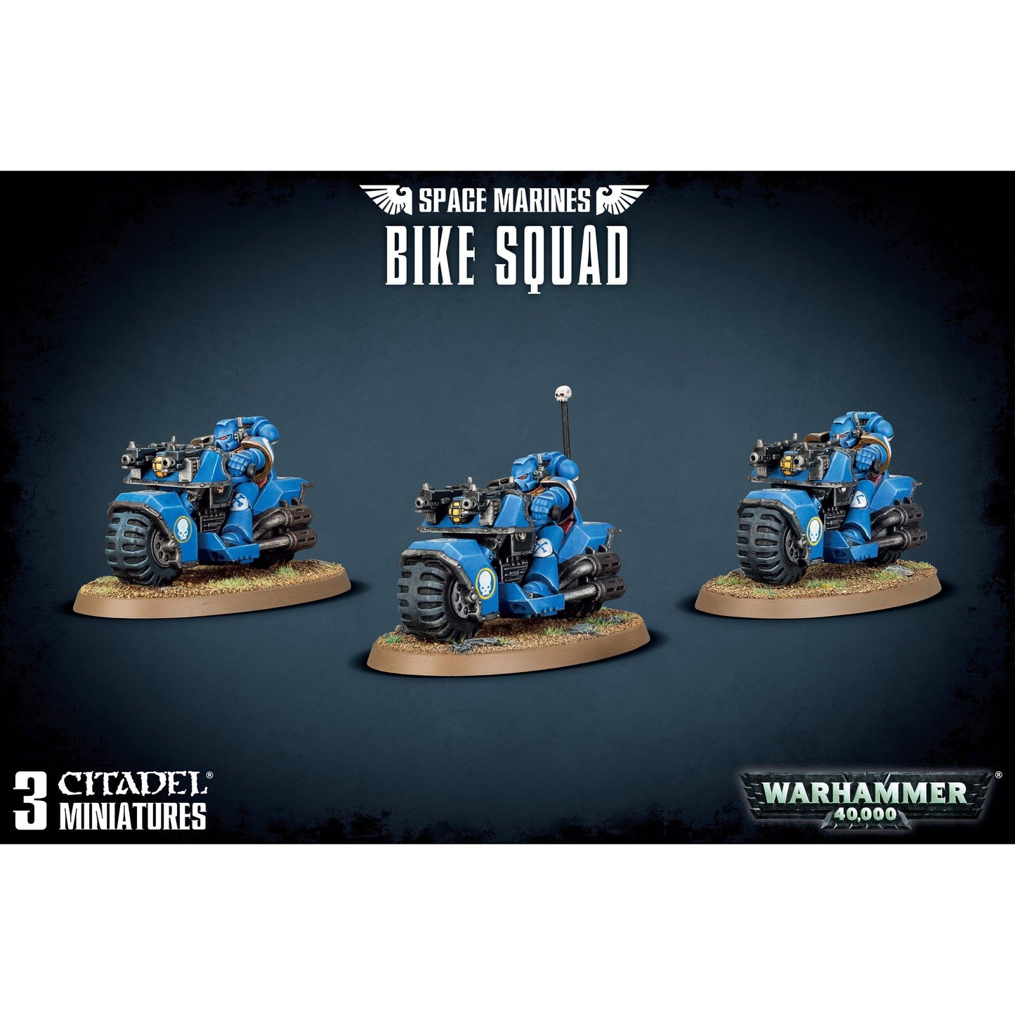 Space Marines Bike Squad ( 48-11-W ) - Used