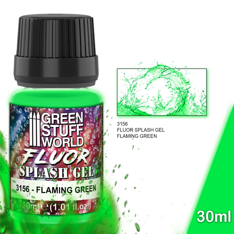 GSW Effect - Splash Gel: Fluor Flaming Green 30ml (3156)