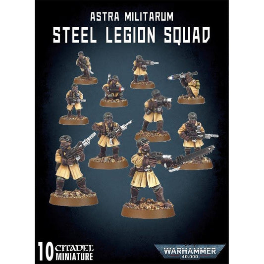 Astra Militarum Steel Legion Squad (Metal) ( 5148-MW ) - Used