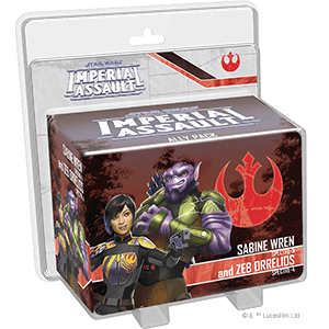 Star Wars: Imperial Assault - Sabine Wren and Zeb Orrelios Ally Pack ( SWI56 ) - Used