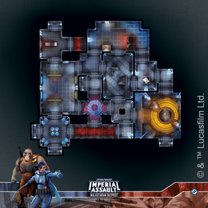 Star Wars: Imperial Assault - Malastarian Outpost Raid Map ( SWI63 ) - Used