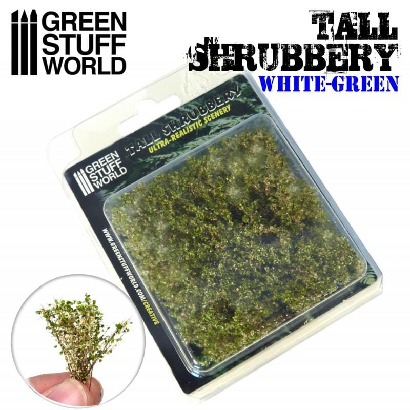 GSW Tall Shrubbery - White-Green (9927)