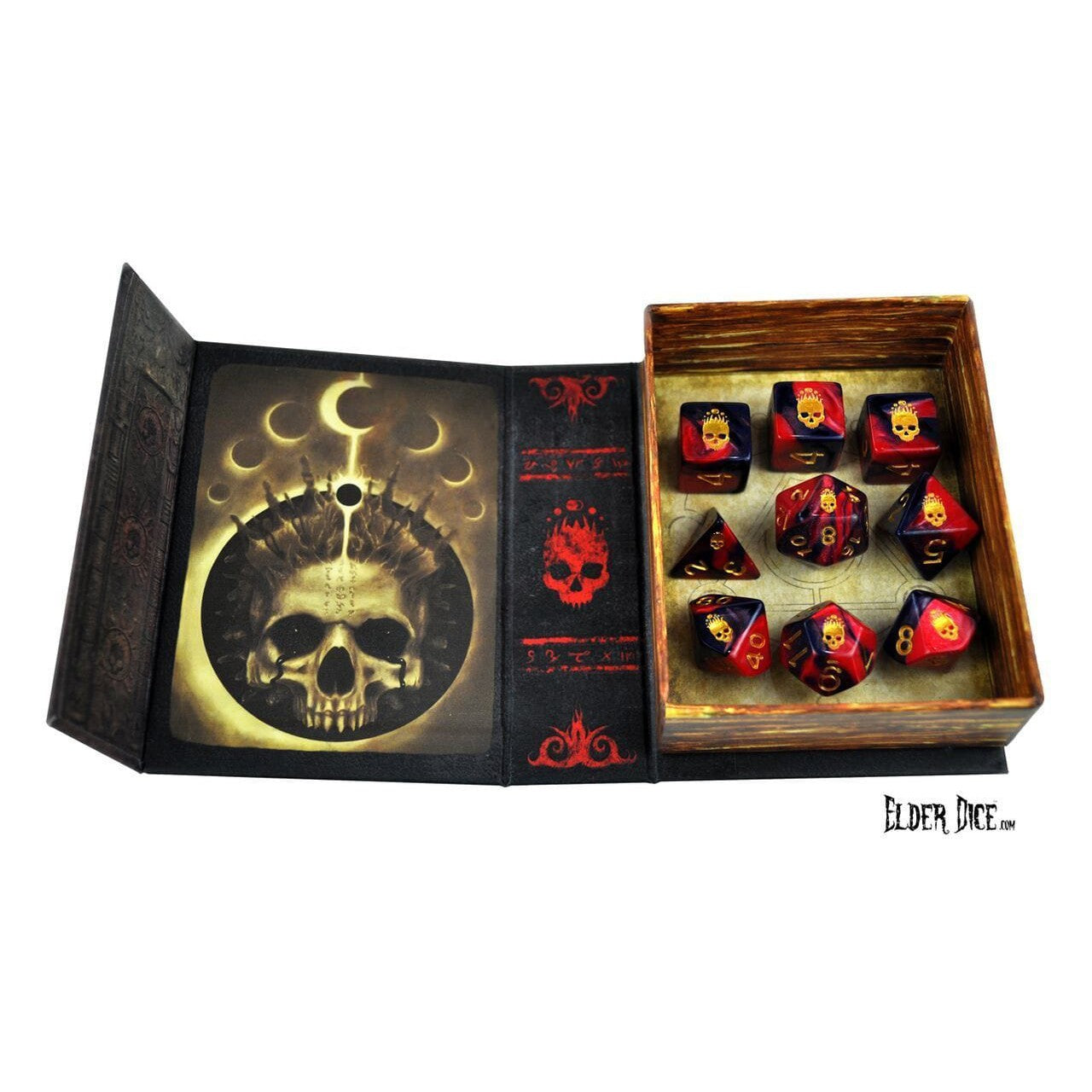 Elder Dice - 9 Polyhedral Dice Set The Mark of Necronomicon ( EDP-L02 )