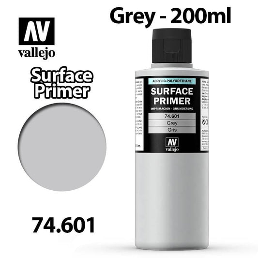 Vallejo Surface Primer - Grey 200ml - Val74601