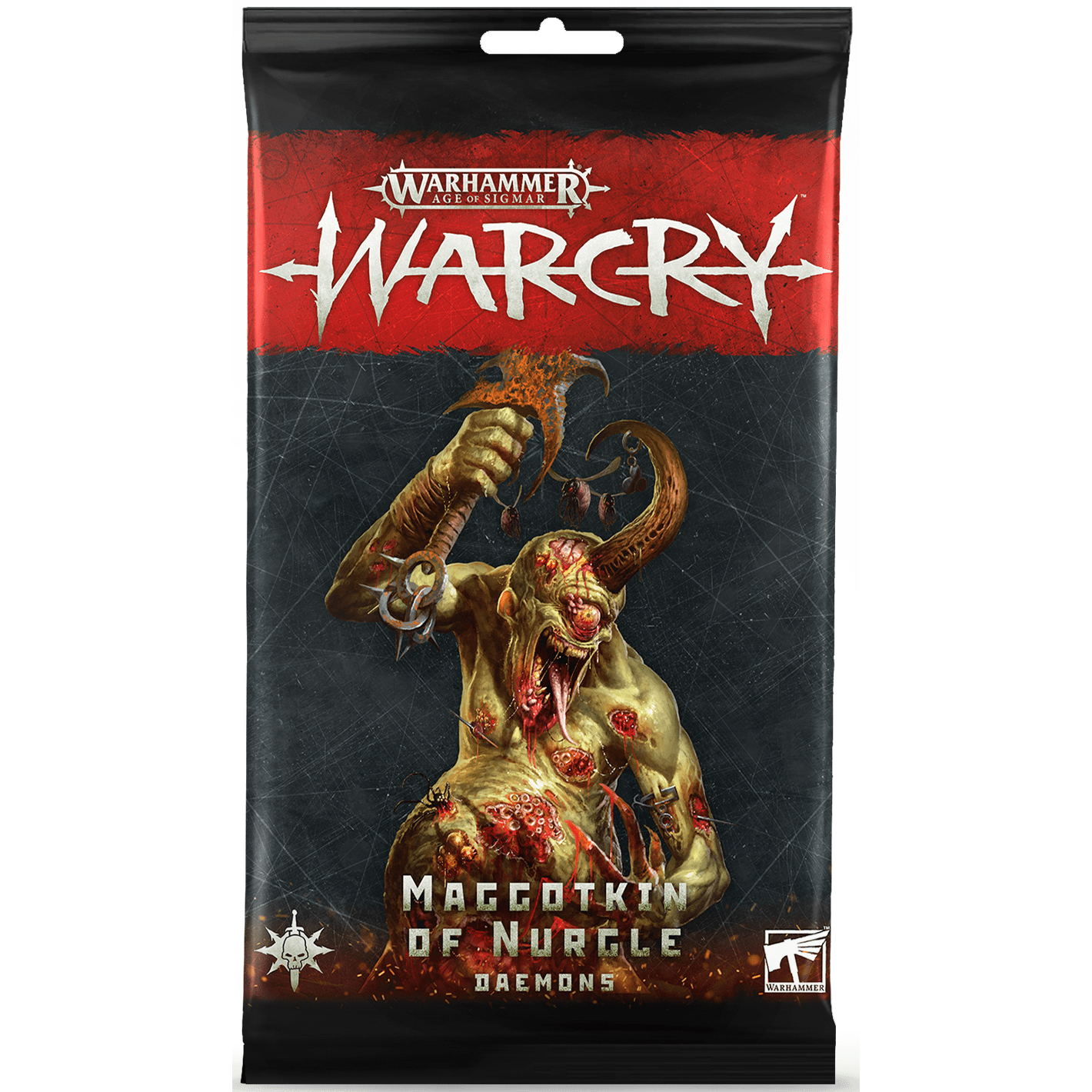 Warcry: Rules Cards - Maggotkin of Nurgle Daemons ( 111-06-N ) - Used