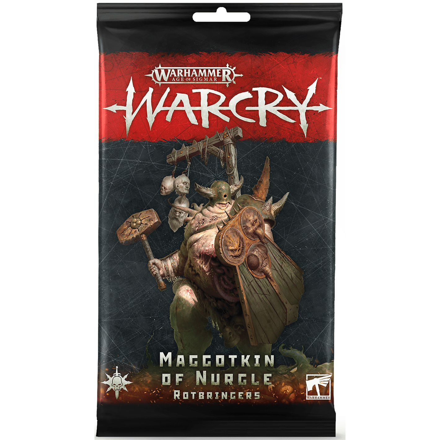 Warcry: Rules Cards - Maggotkin of Nurgle Rotbringers ( 111-56-N ) - Used