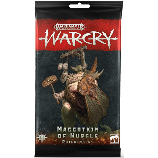 Warcry: Rules Cards - Maggotkin of Nurgle Rotbringers ( 111-56-N ) - Used