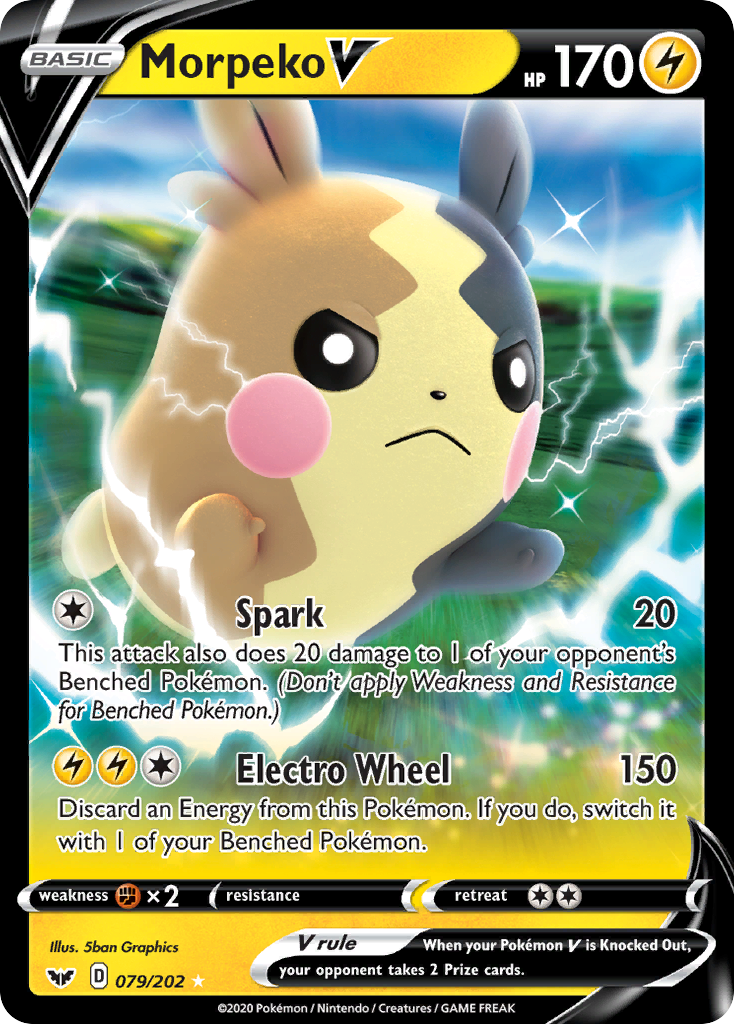 Morpeko V (079/202) [Sword & Shield: Base Set]