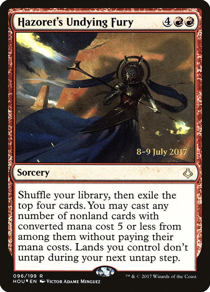 Hazoret's Undying Fury  [Hour of Devastation Prerelease Promos]