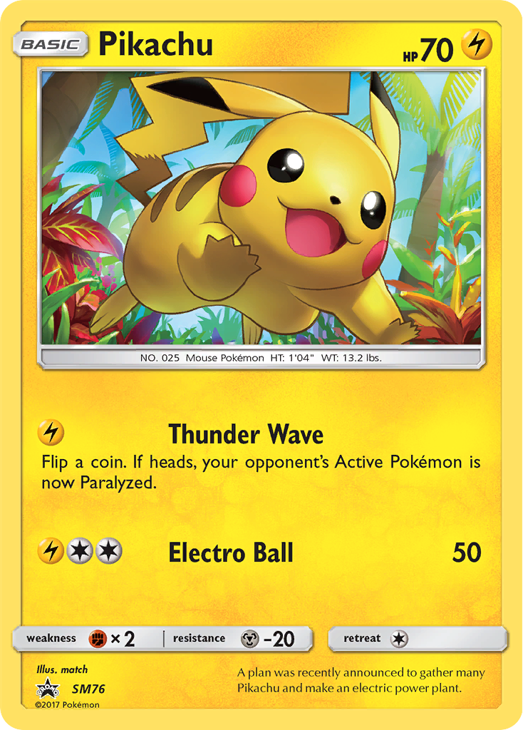 Pikachu (SM76) [Sun & Moon: Black Star Promos]