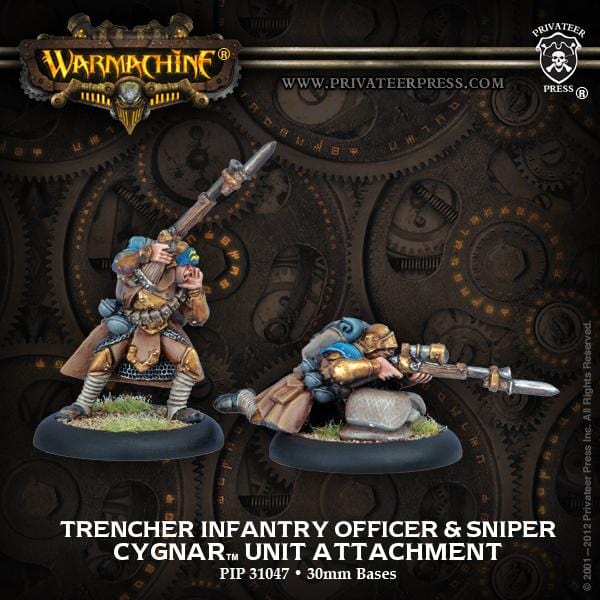 Trencher Infantry Officer & Sniper - pip31047