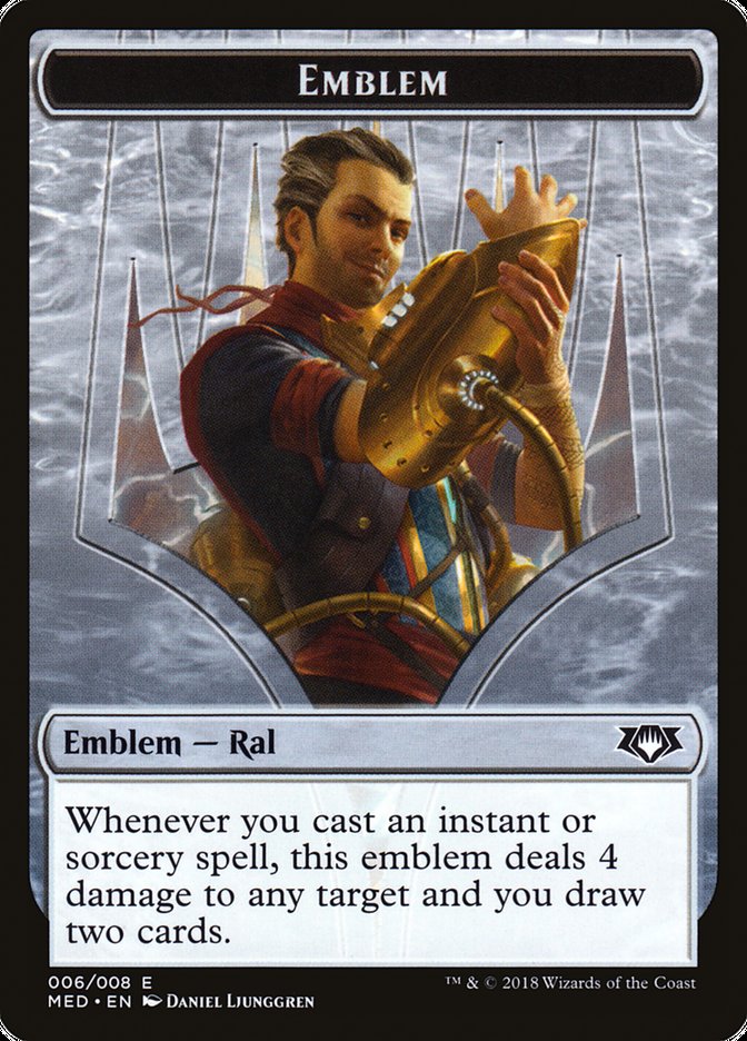 Emblem - Ral, Izzet Viceroy [Mythic Edition Tokens]